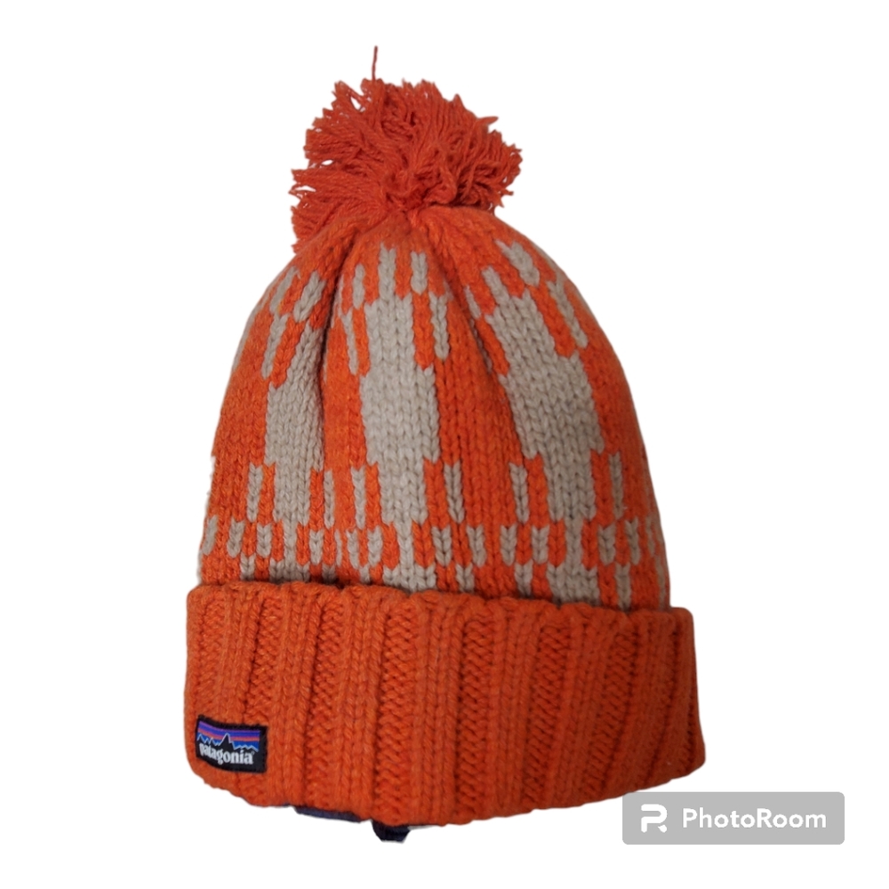 Patagonia womens snowbelle beanie orange